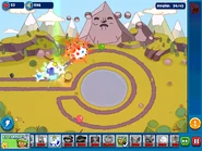 The board/sky tinted red by Signal Flare