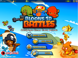 Battles main menu (early versions)