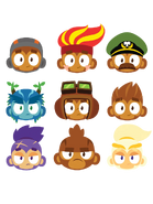 "Hero Heads" design on the Ninja Kiwi Store.