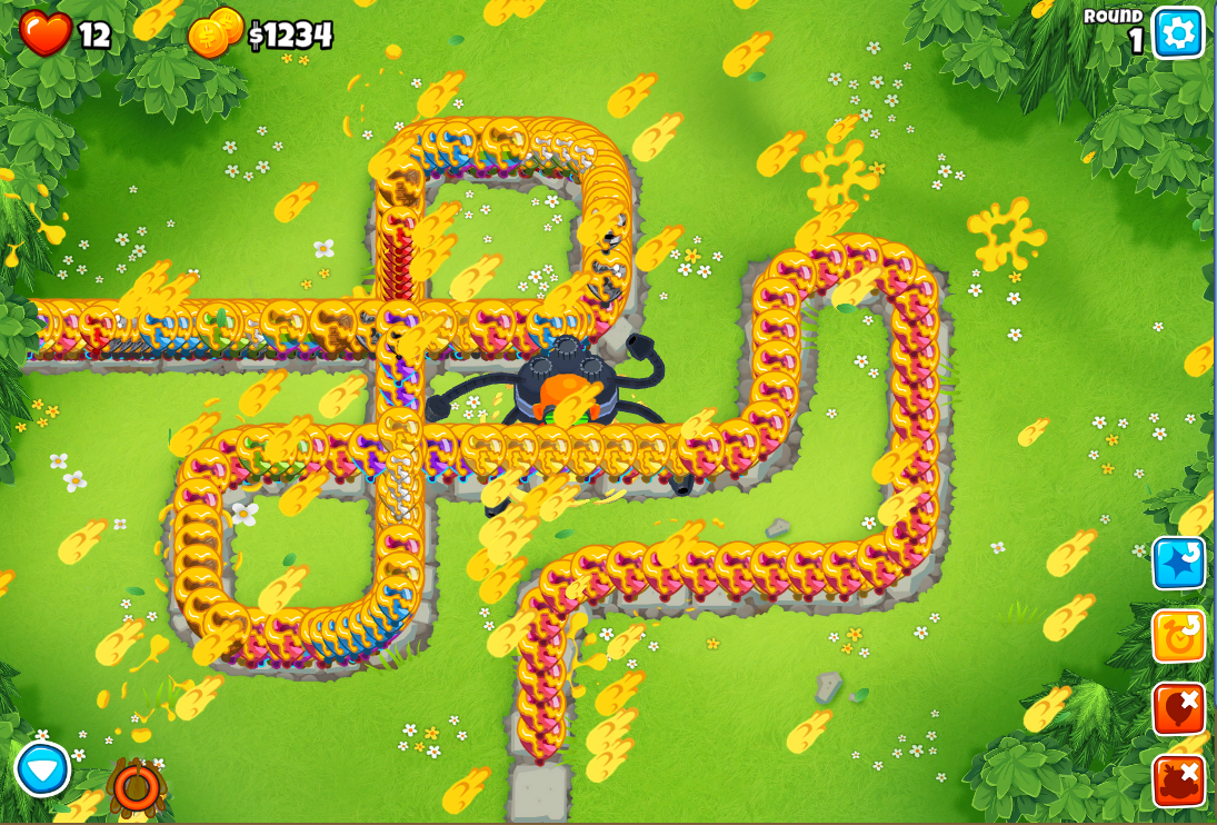 QUEBRANDO BLOONS TD 6 COM ESSA TORRE SECRETA QUE FAZ TODOS OS BOSS