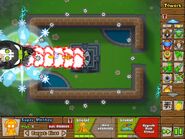 This black temple shoots TWO stronger red beams! It's from the Tier 4 Super Monkey Lair!