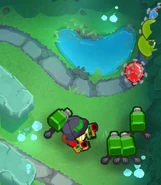 2-0-3 Double Gun placing a sentry