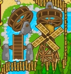 One Level 1 Windmill and three Level 1 Watermills.