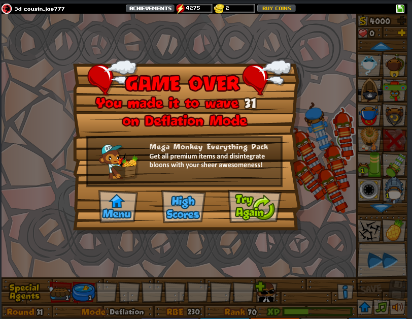 A deflation setup I previously posted here now reaches round 128 : r/btd6