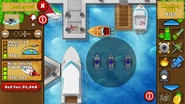 0/3 to 2/3 Ballistic Missile Subs, alongside an artwork in BTD5 Mobile and BTDB Mobile.