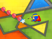 Knockback Super Monkey knocking back bloons