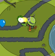 C4 Charlie throwing a grenade (Frag Bombs Upgrade)