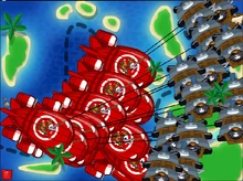 13 B.F.B.s being taken down.