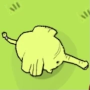 Treetrunks without her apple