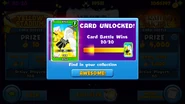 Earning a card after winning enough battles