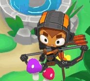 Quincy looking around on Monkey Town, the first location in the game