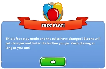Freeplay Warning
