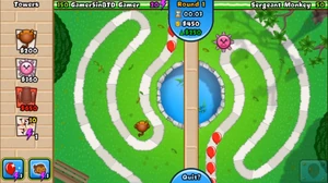 A new player fighting against the Sergeant Monkey.