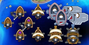 Monkey Buccaneer - upgrade paths and appearances