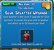 Glue Splatter (Rank 25) with glitched "New Rank"