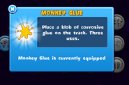 Unlocked Monkey Glue, where it automatically equips soon after unlocking