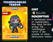 Technological Terror ally unlocked in BATTD