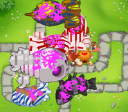 Various MOAB-class bloons with concoction status effect