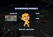 Unlocking Boomerang Monkey.