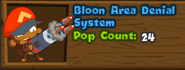 The Bloon Area Denial System in Bloons Monkey City.