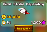 First Strike Capability research menu