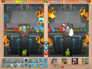 Round 9 platform with dropped bottom platform