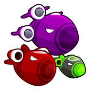 Official Sticker artwork of the BFB, ZOMG, and BAD into one sticker