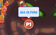 "All is Fine" text