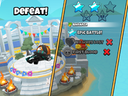 Event Mode match results with Easter decorations