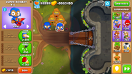 Super Monkey receiving maximum Monkey Commerce bonuses on Hard Mode