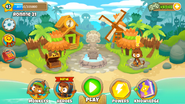 The Monkey Knowledge shown toggled on, as seen in the main menu
