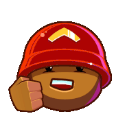 Thumbs up emote, also seen in the iMessage stickers pack for BTDB Mobile