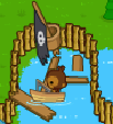 Shipwreck tile(with a monkey fishing)