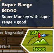 Super Range upgrade icon in BTD5