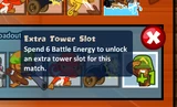 Extra tower slot tooltip