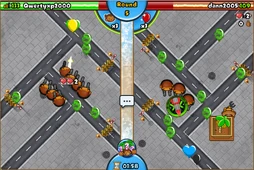 Example game with Roadblock track