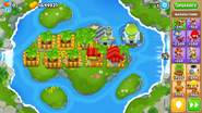 Crosspathing in BTD6 (Top: Path 1, Bottom: Path 3)