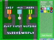 Track selection menu