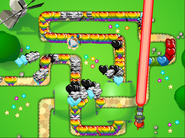 A massive amount of Regrowth Rainbow Bloons as a result of Regen Farming.