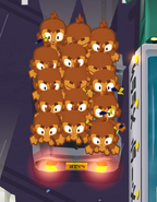 15 Dart Monkeys on the middle car