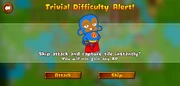 Trivial difficulty alert in mobile version.