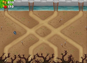 Seige, an Advanced track in BTD5 Mobile