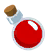 Red potion, possibly unused in favor of a 3D model of a spinning potion