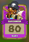 Rare Monkey Buccaneer Card (Cannon Ship)