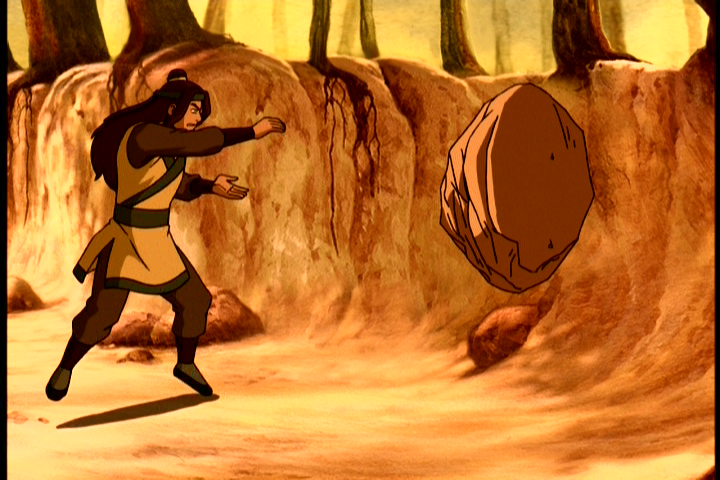 Bumi is so effective in his fight with Aang because he is an exceptional  earth bender, but also because he is the only characters who was alive to  actually know how airbenders