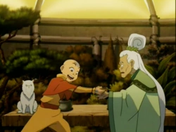 Aang with the Herbalist