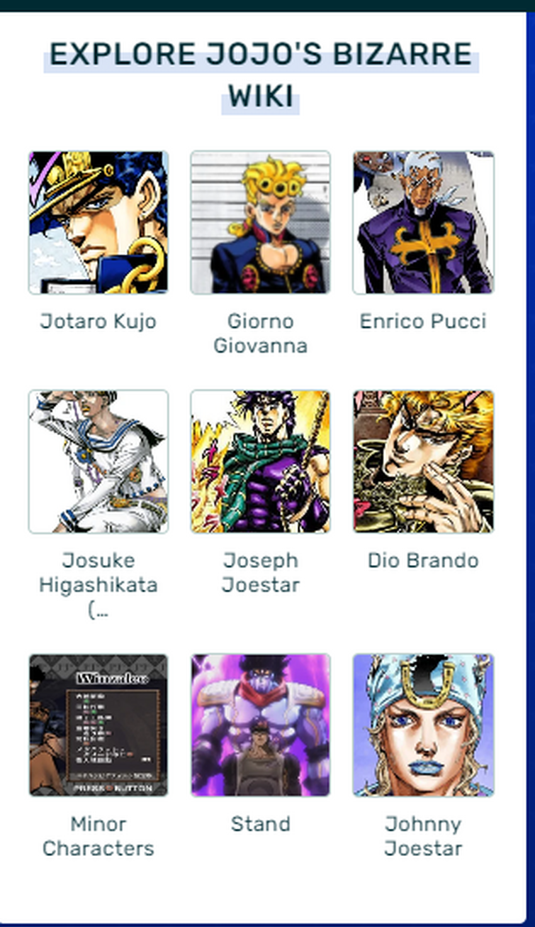 Discuss Everything About Jojo S Bizarre Wiki Fandom