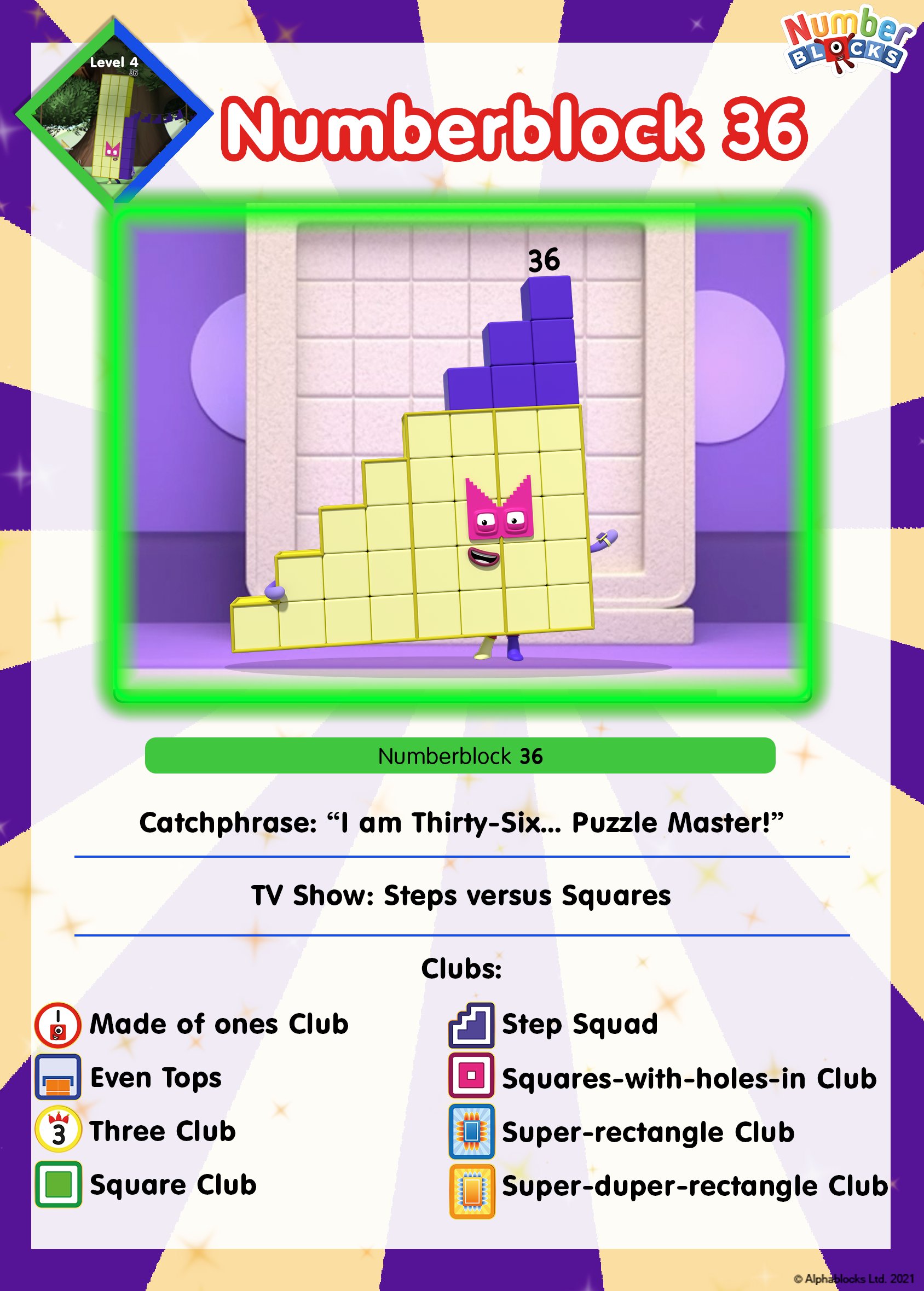 ろく。2点まとめ　36.5 Numberblocks- Super Rectangles Club 🟥 | Numbers Are