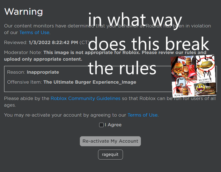 Why Did Roblox Give me a warning for uploading a model with an image? -  Game Design Support - Developer Forum