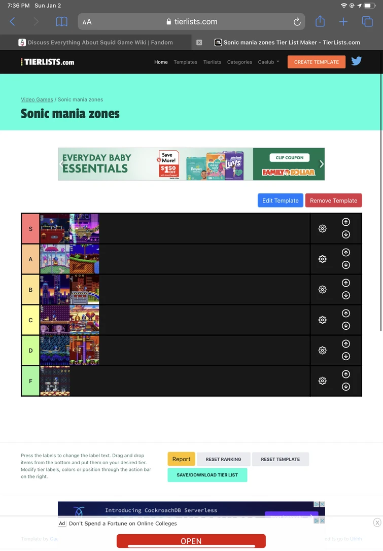 Sonic mania zone tier list!!! Fandom
